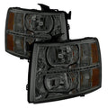 SPYDER xTune Chevy Silverado 1500 07-13 2500HD Crystal Headlights LED Design - Smoke HD-JH-CS07-LED-SM 9036101