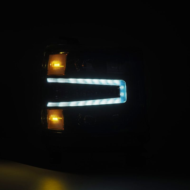 AlphaRex 16-18 Chevy 1500HD NOVA-Series LED Proj Headlghts Alpha BK Atv Lgt/SeqSig & DRL(Req 810023) 880236 *Discontinued