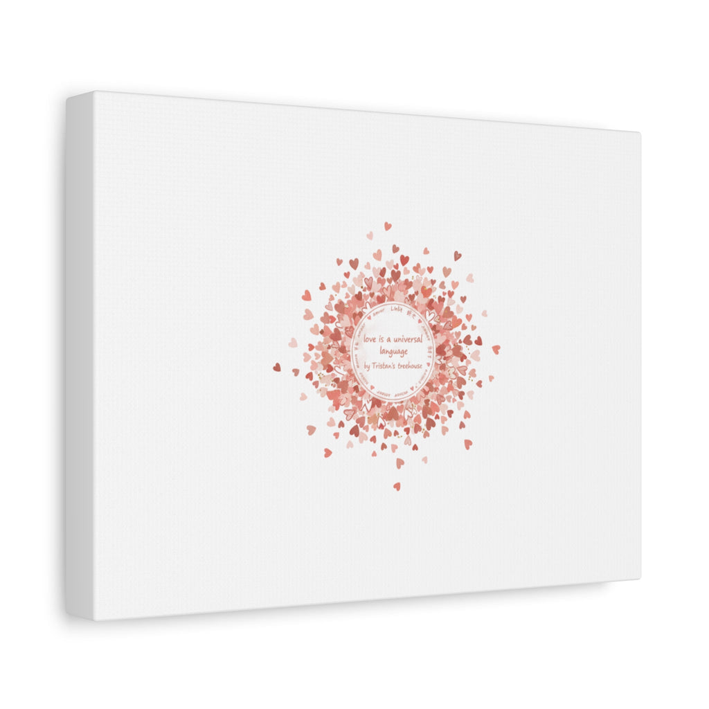 Tiny Heart Confetti Canvas | Matte Stretched Wall Art
