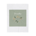 Breathe Mountain Line Blanket | nature vibes, calming forest symbols