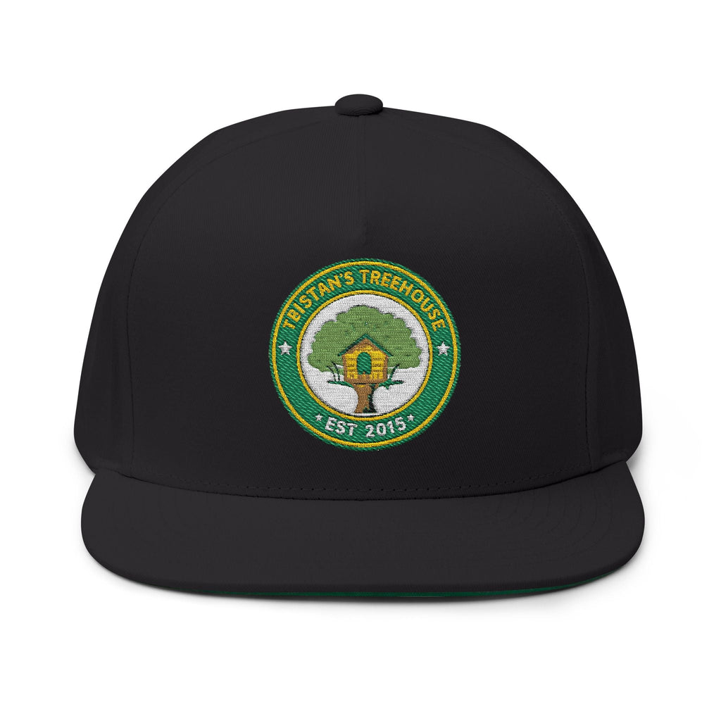 Embroidered Flat Bill Cap