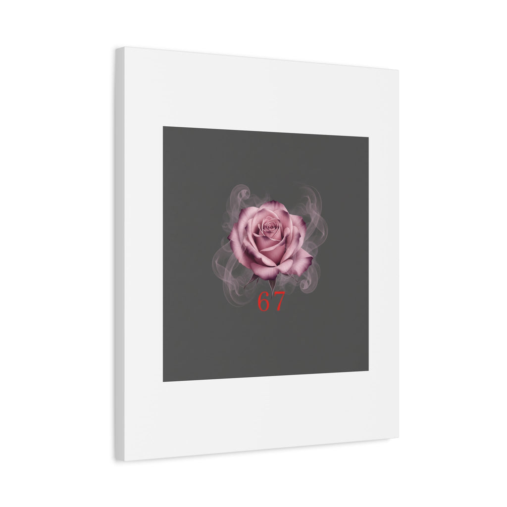 6 7 Valentine's Canvas | Viral Gothic Rose Wall Art | 6 7 Meaning Dark Romance