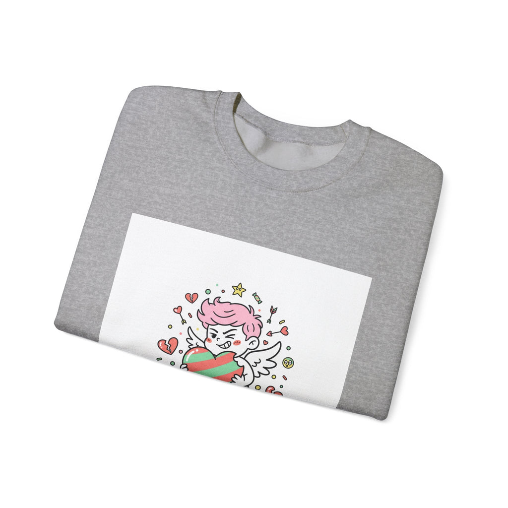 6 7 Weird Cupid Crewneck | Viral Valentine's Sweatshirt | Funny Quirky Love