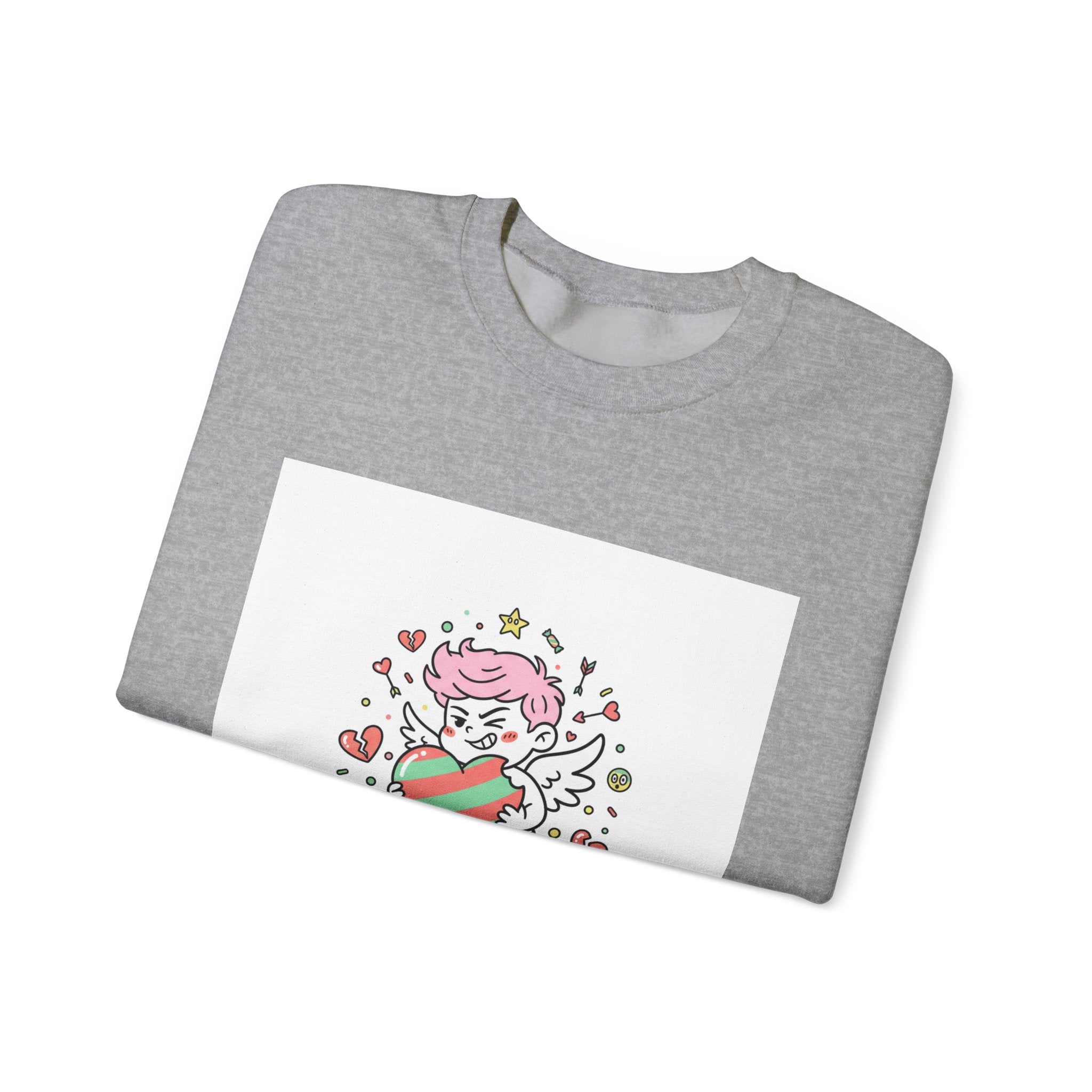 6 7 Weird Cupid Crewneck | Viral Valentine's Sweatshirt | Funny Quirky Love