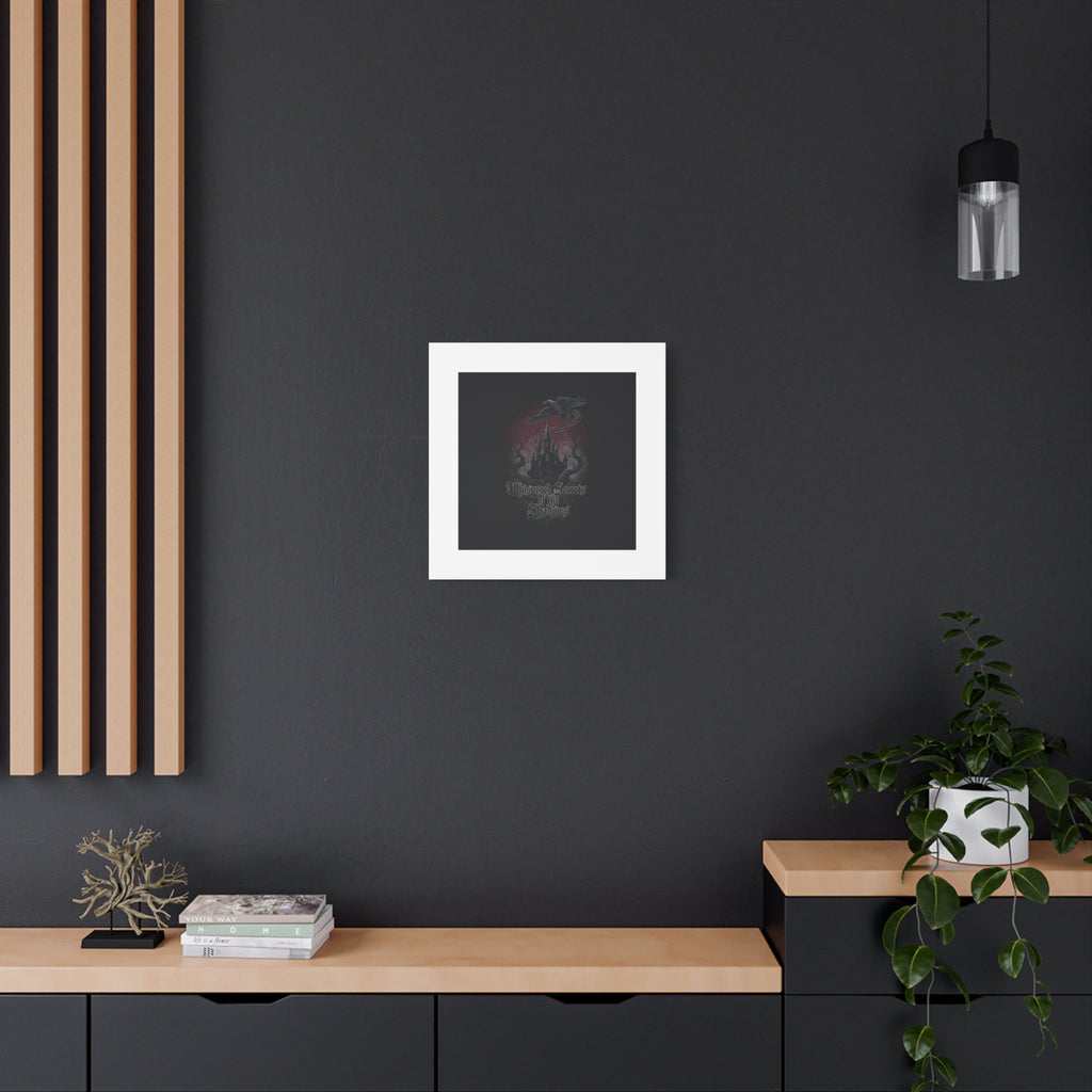Whispered Secrets of the Shadows Castle Wall Art, Matte Canvas | Gothic Medieval Decor