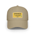 Kindness Is A Universal Language Patch Cap — Red Low Profile Baseball Hat