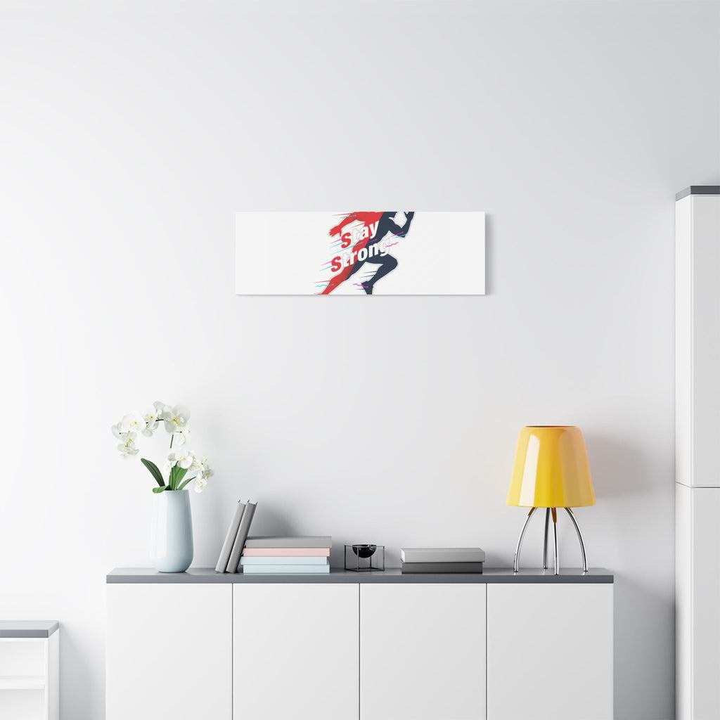 Stay Strong Runner Canvas | Fitness Motivation, Gym Wall Art