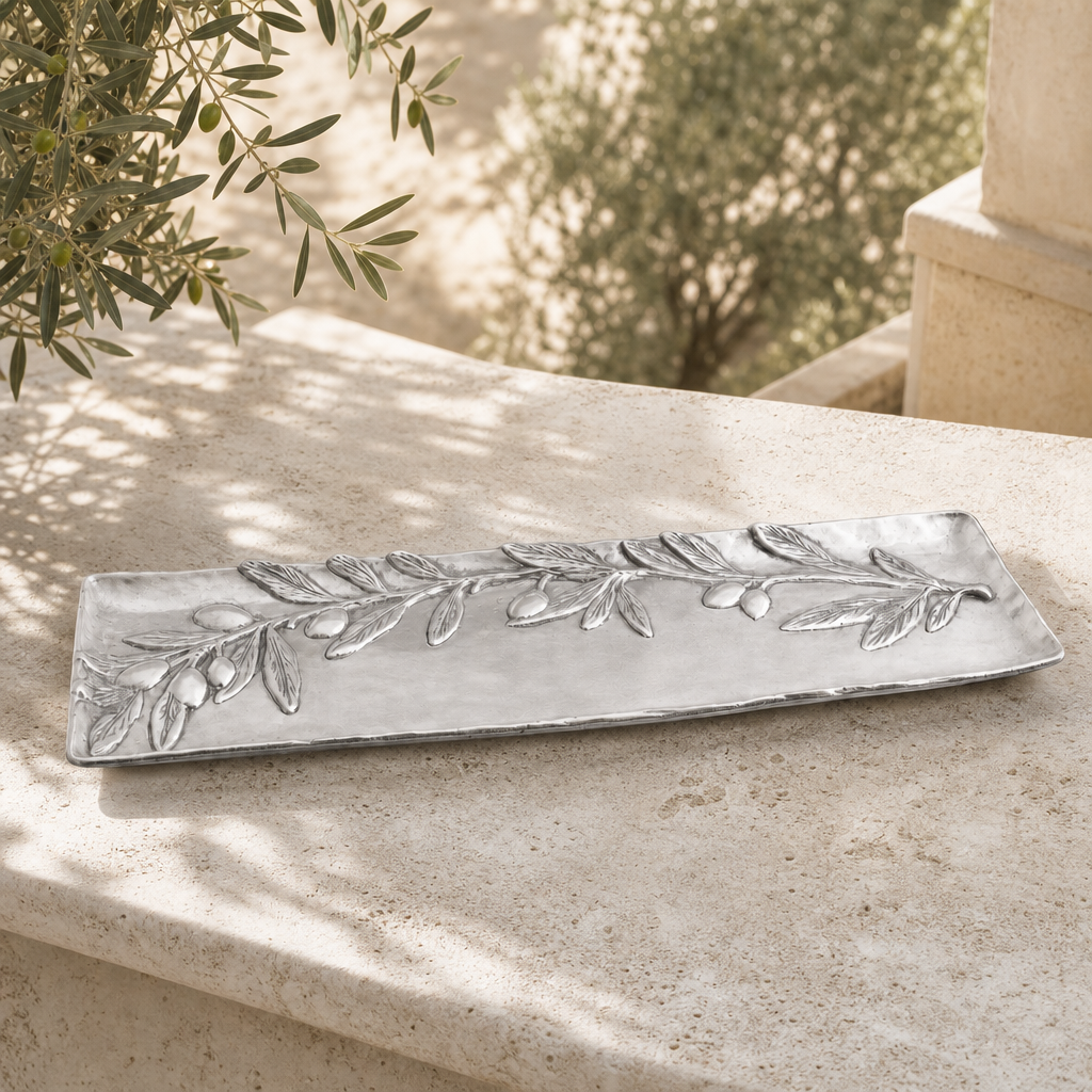 Olive Oblong Tray