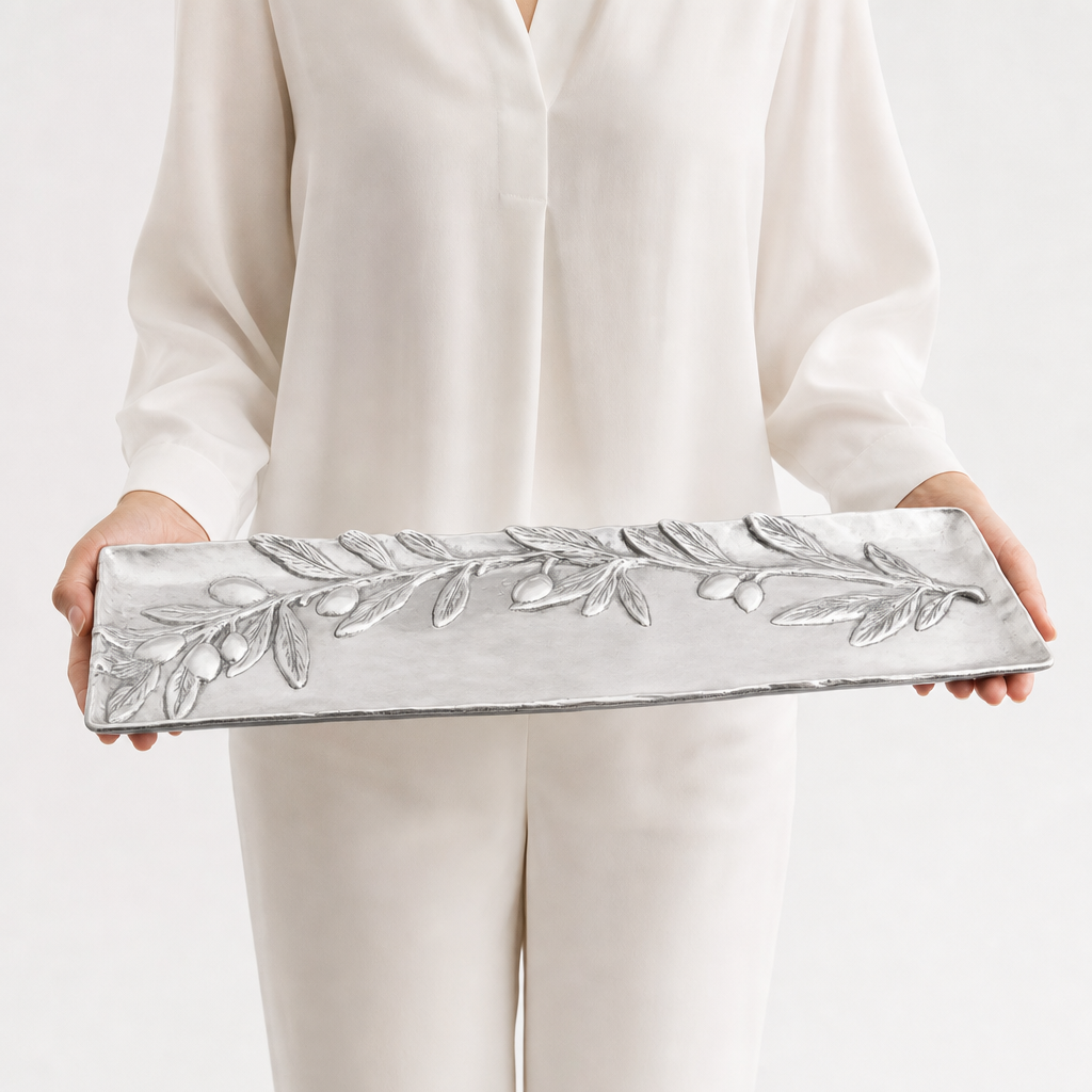 Olive Oblong Tray