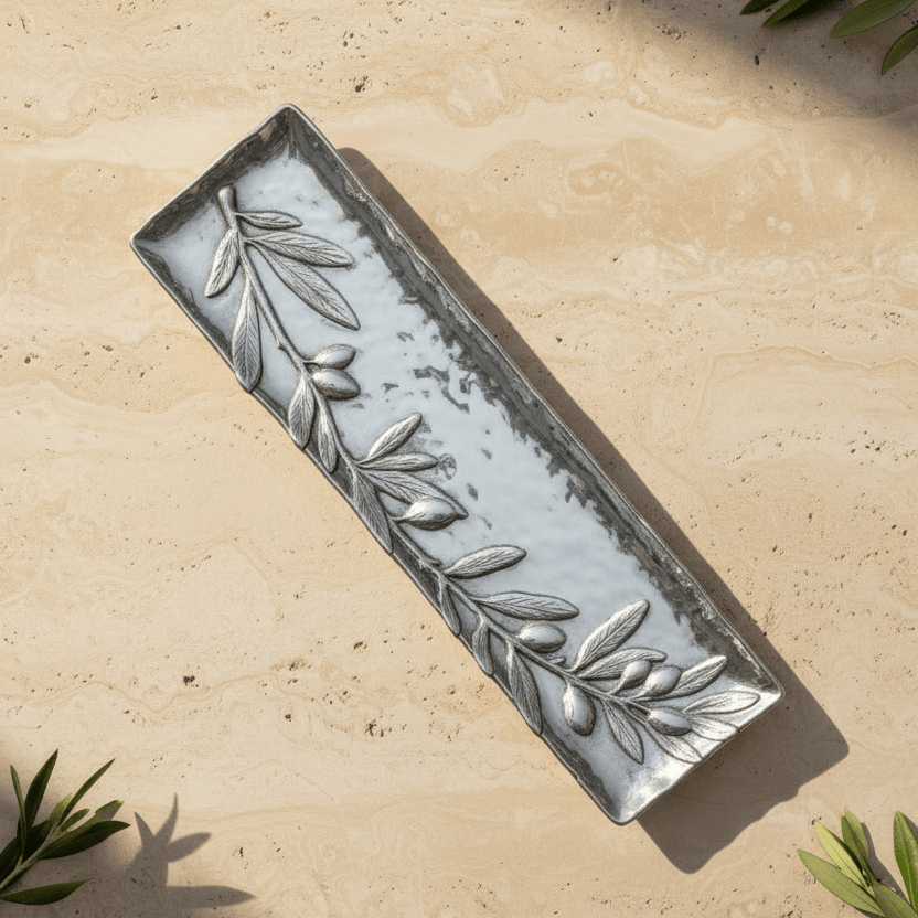 Olive Oblong Tray