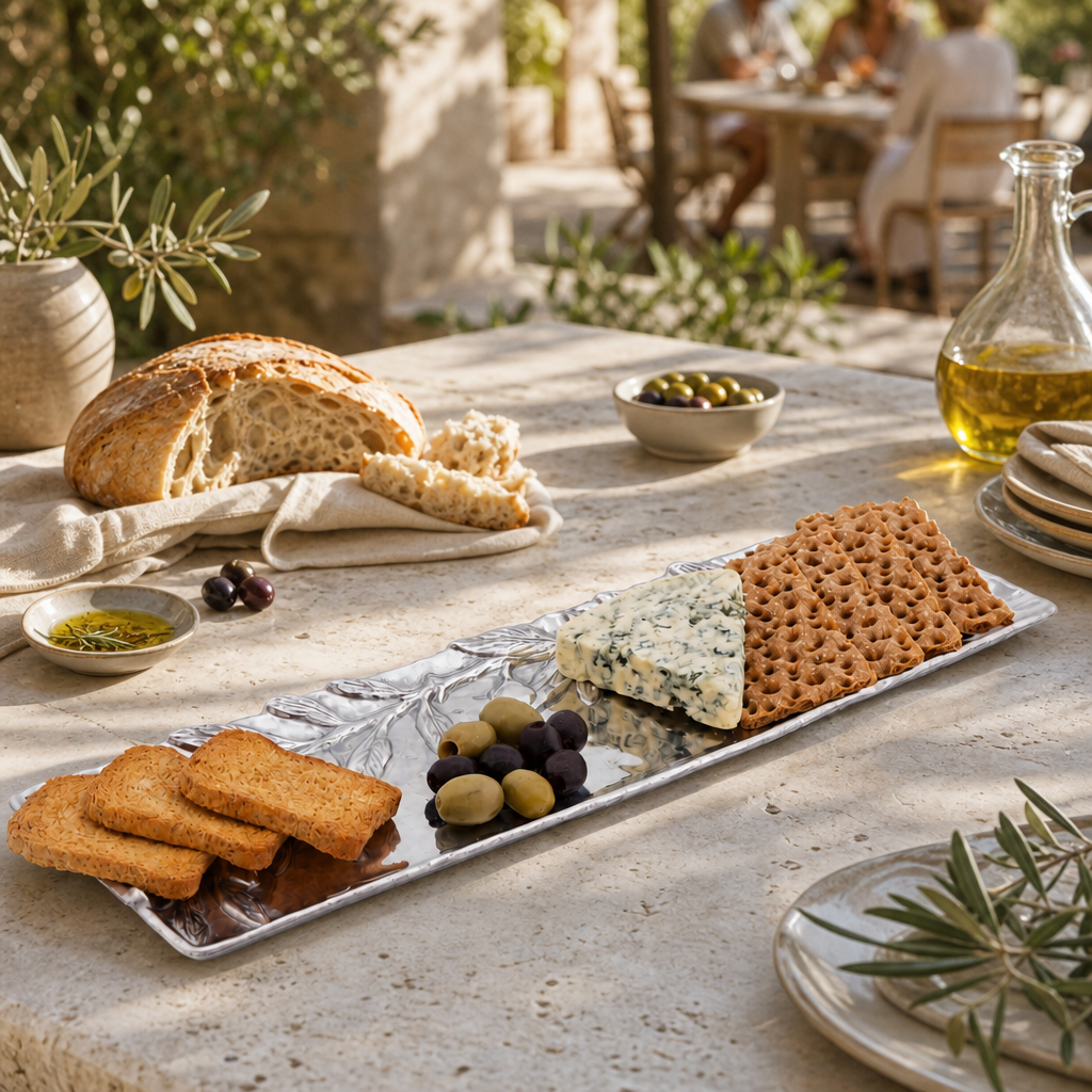 Olive Oblong Tray