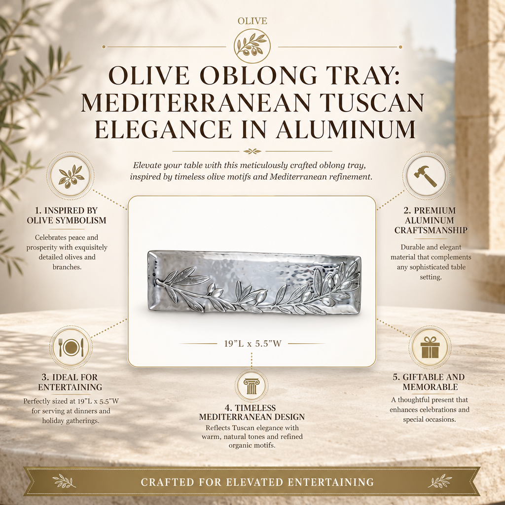 Olive Oblong Tray