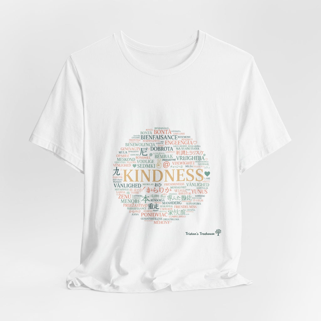Kindness Word Cloud Tee | Fresh Start Minimalism, reset mode apparel