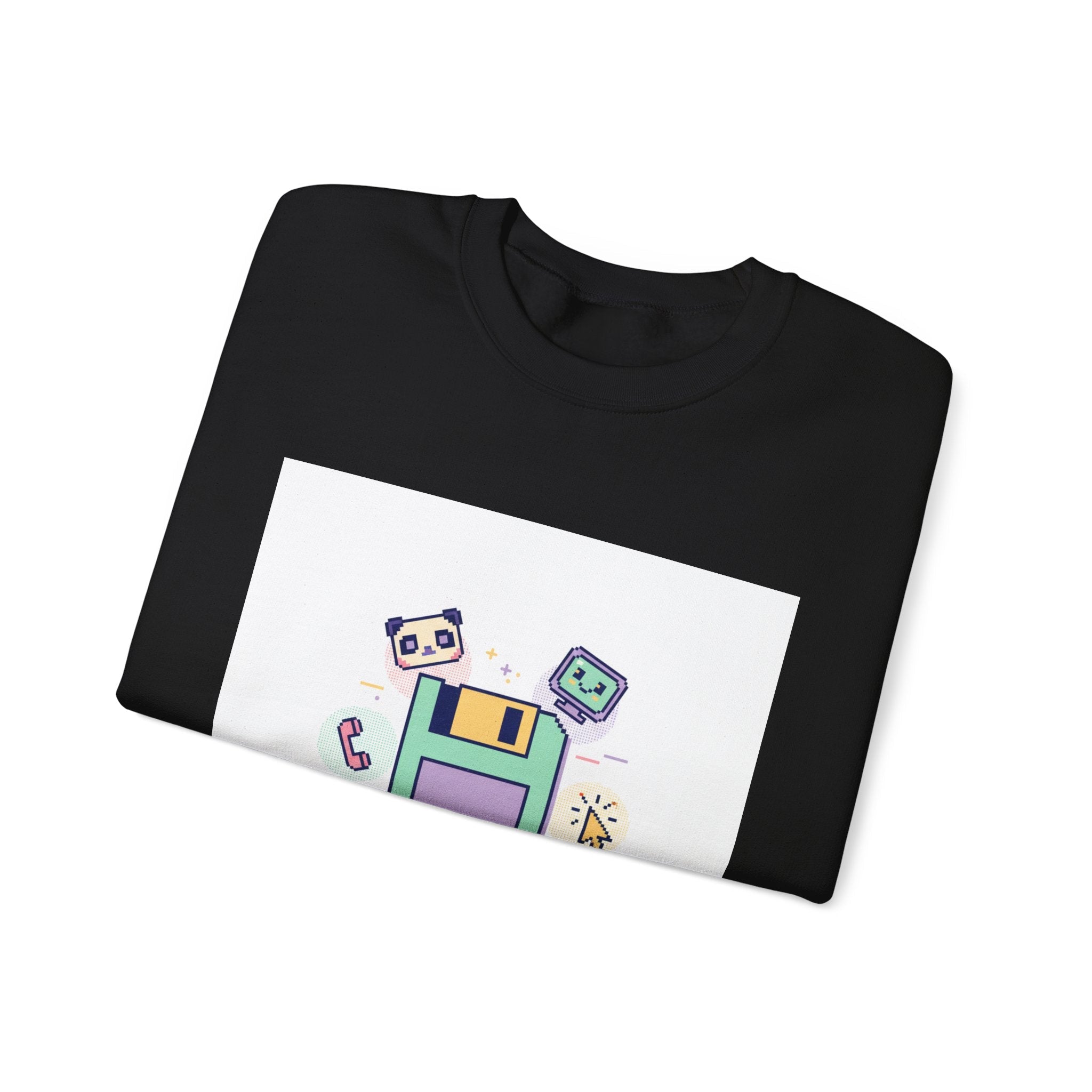 Loading Please Wait Crewneck Sweatshirt | Old Internet Aesthetic, pixel art retro web