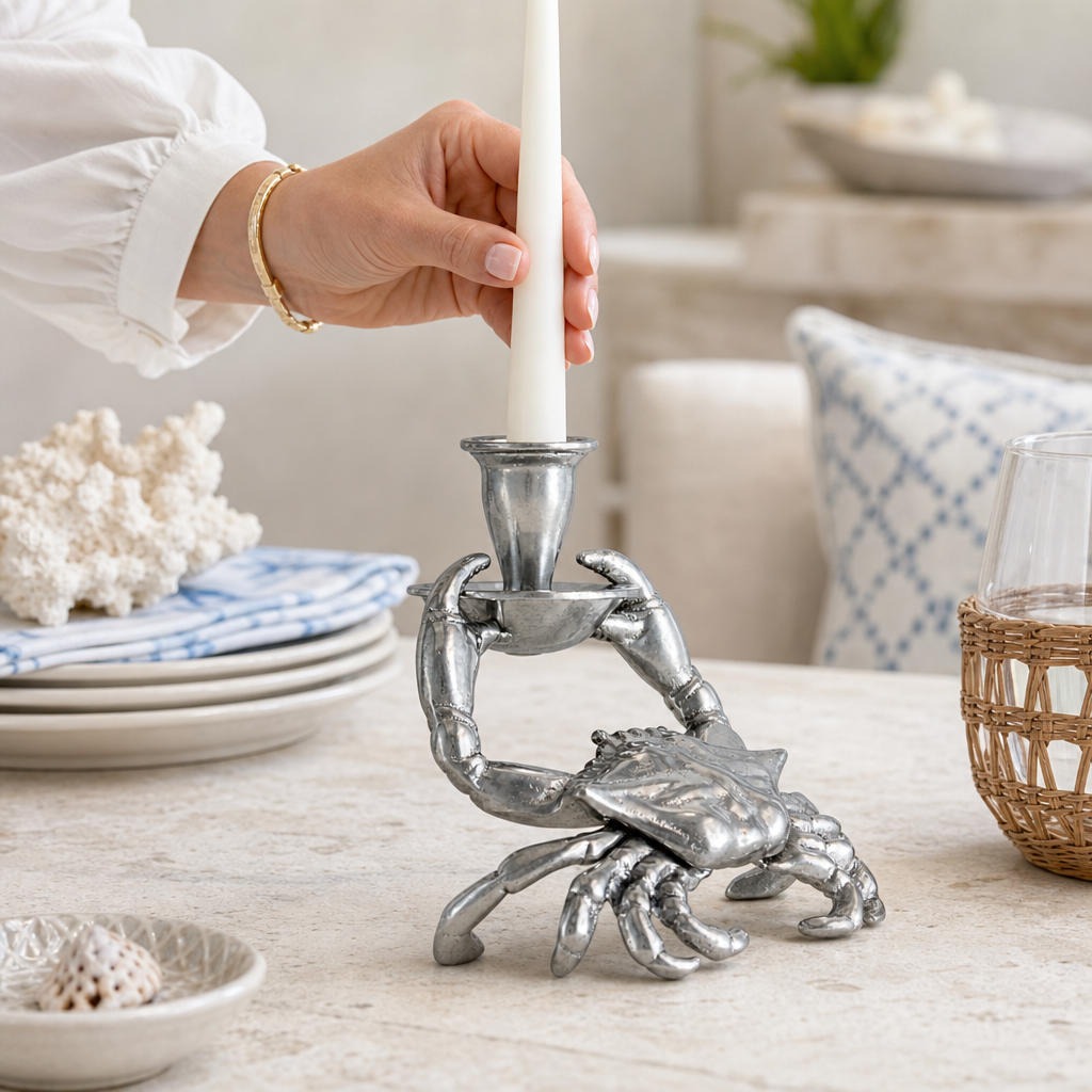 Crab Taper Candle Holders
