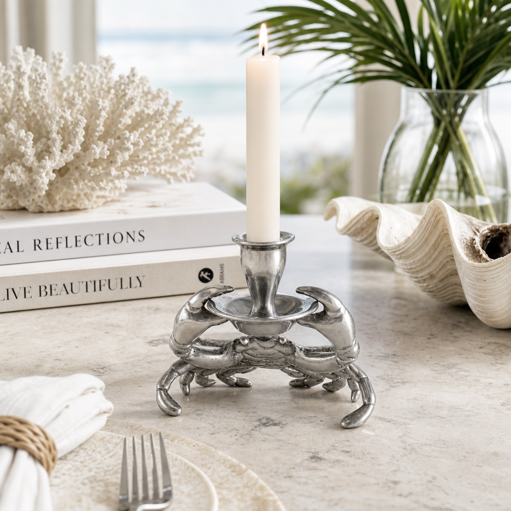 Crab Taper Candle Holders