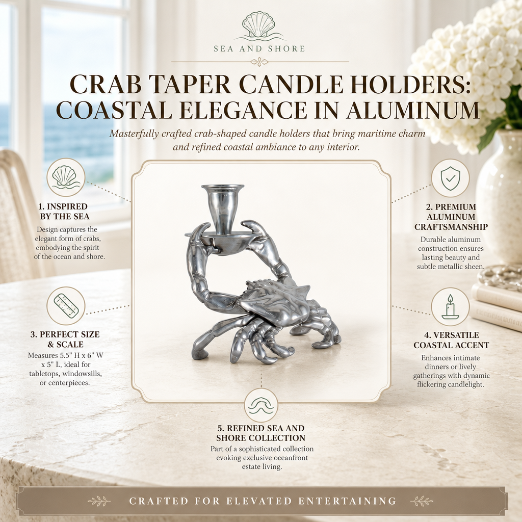 Crab Taper Candle Holders