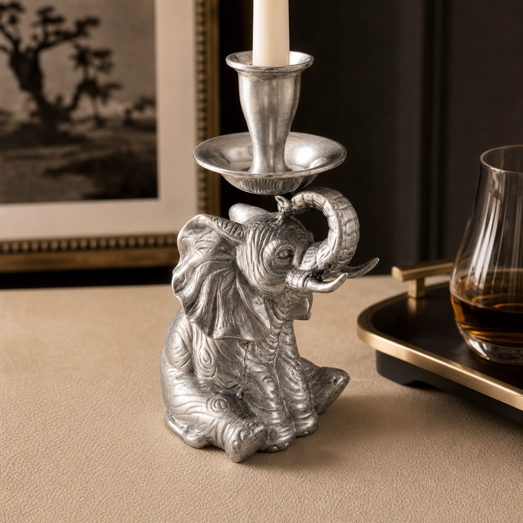 Elephant Taper Candle Holder