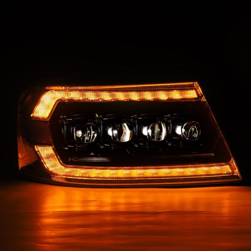 AlphaRex 04-08 Ford F-150 (No 2004 Heritage) NOVA-Series LED Proj HL Chrome w/Actv Light / Seq. Sig 880130 *Discontinued