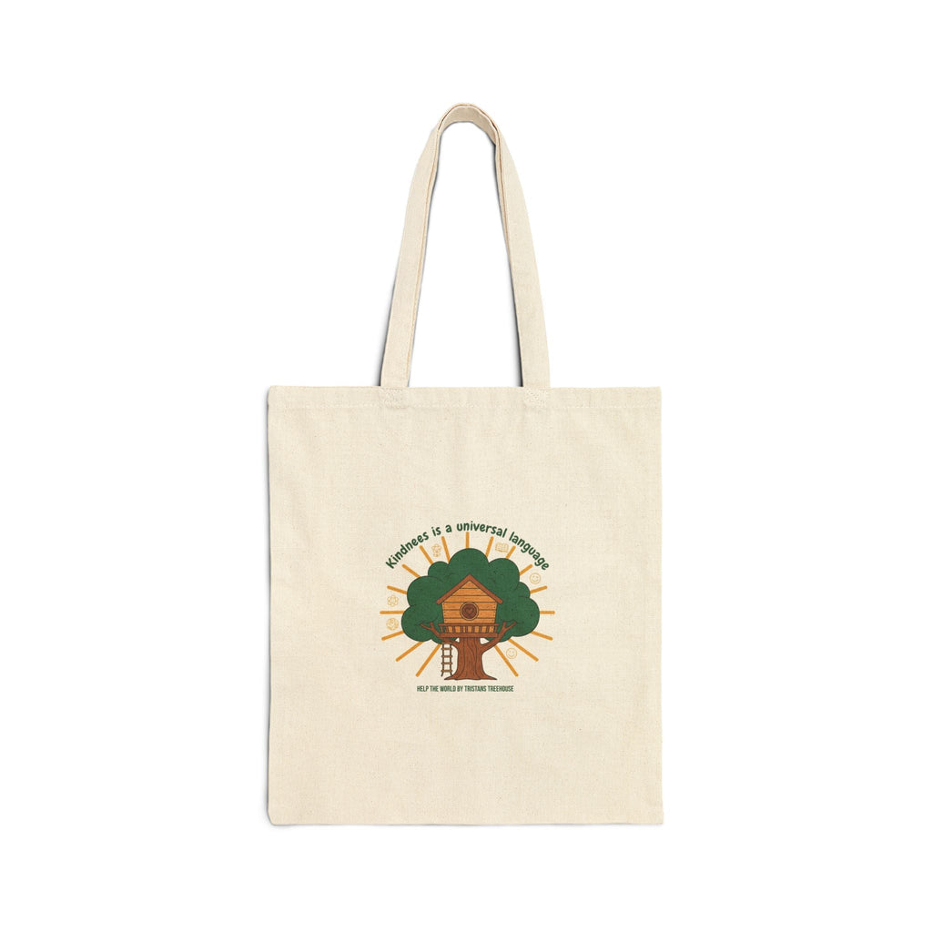 Cute Treehouse Illustration Tote | eco humor, sustainable living