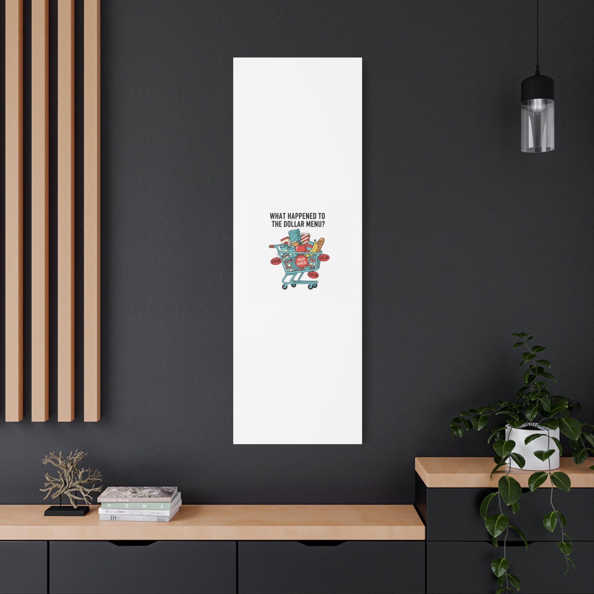 What Happened to the Dollar Menu? Canvas | Grocery Prices Meme, Price Shock Wall Art
