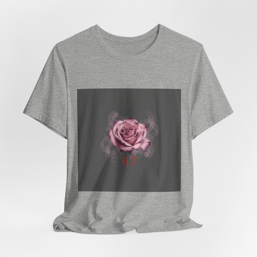 6 7 Rose Smoke Tee | Viral Valentine's Gothic Rose Shirt | 6 7 Meaning Dark Romance