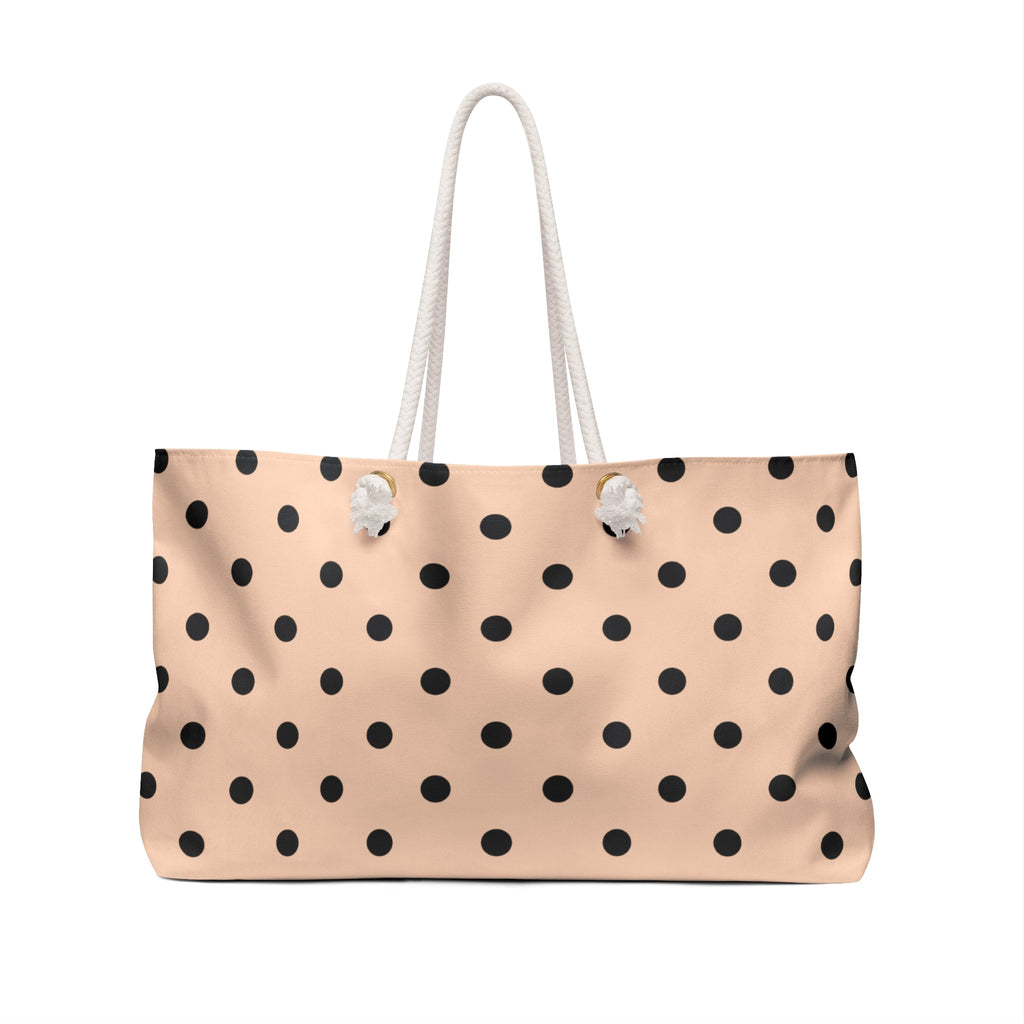 Polka Dot Beach Bag | Summer Travel Tote