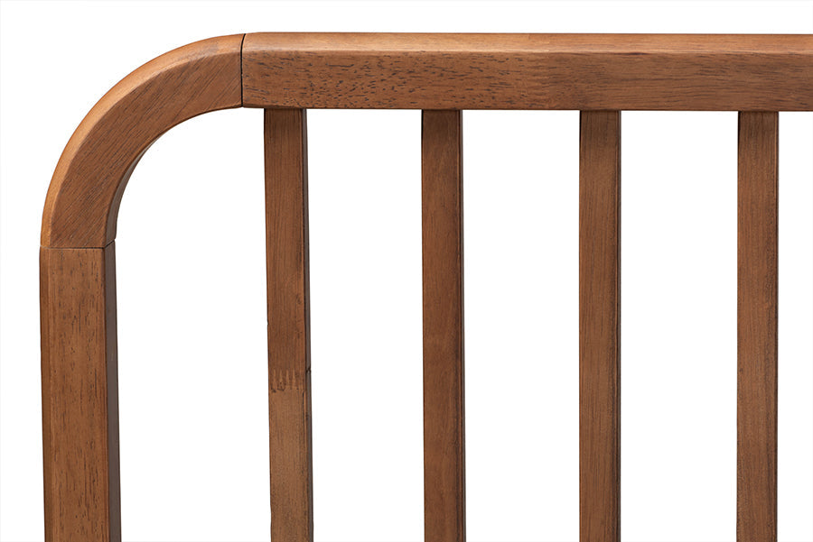 Baxton Studio Neilan Modern and Contemporary Walnut Brown Finished Wood King Size Platform Bed