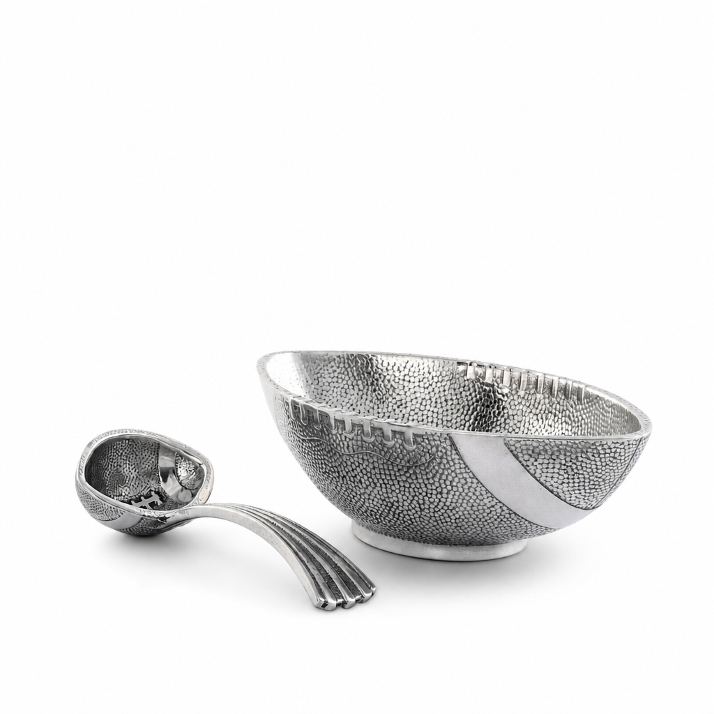 Football Condiment Bowl with Spoon