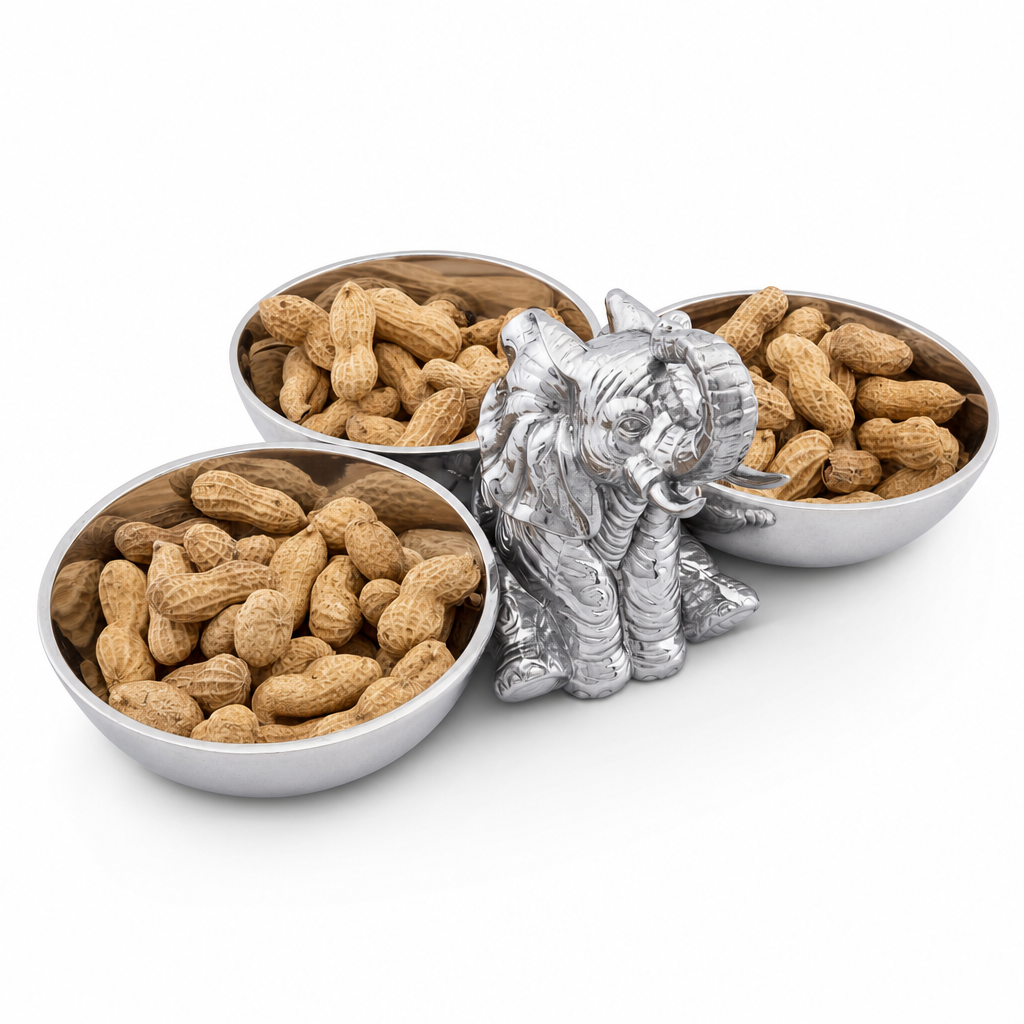 Elephant Three-Bowl Server