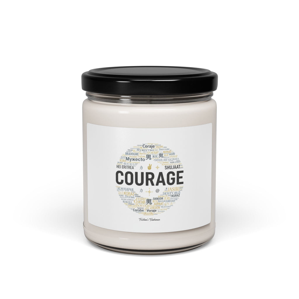 Courage word cloud Soy Candle | Fresh-Start Minimalism, Calm Renewal
