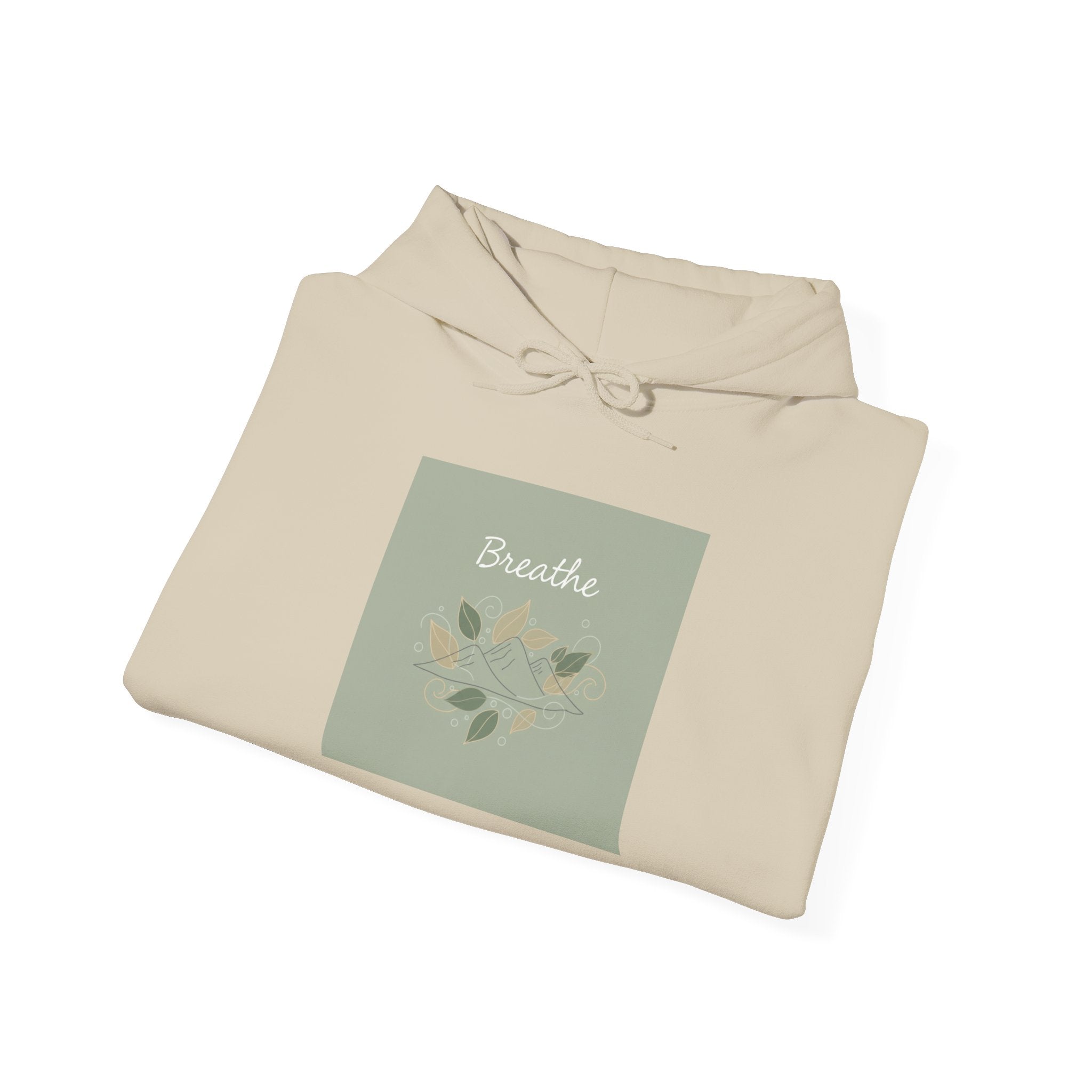 Breathe Leaf Motif Hoodie | nature vibes, forest minimal