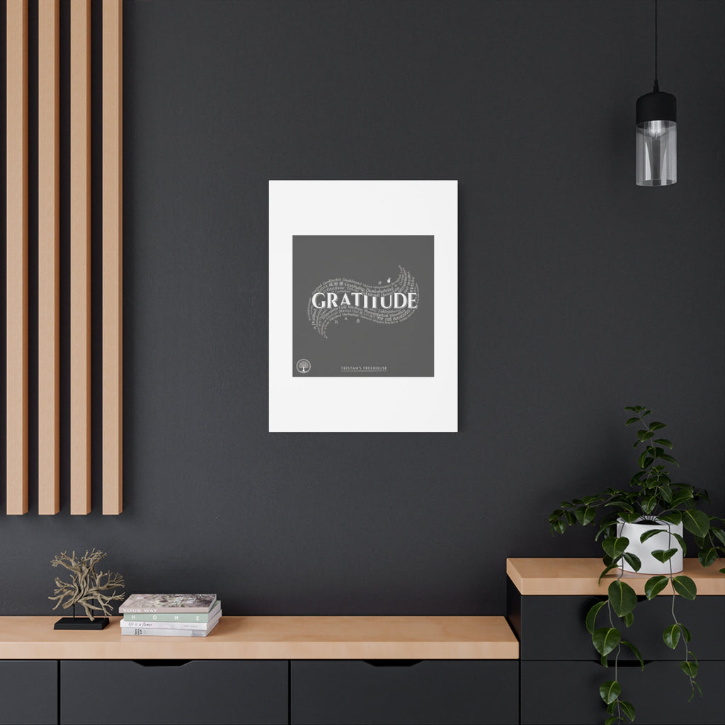 Gratitude Wall Art Matte Canvas | Tiny Treats, sweet uplifting print