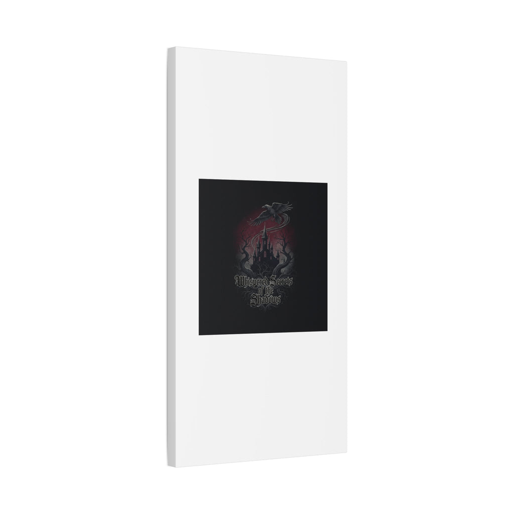 Whispered Secrets of the Shadows Castle Wall Art, Matte Canvas | Gothic Medieval Decor