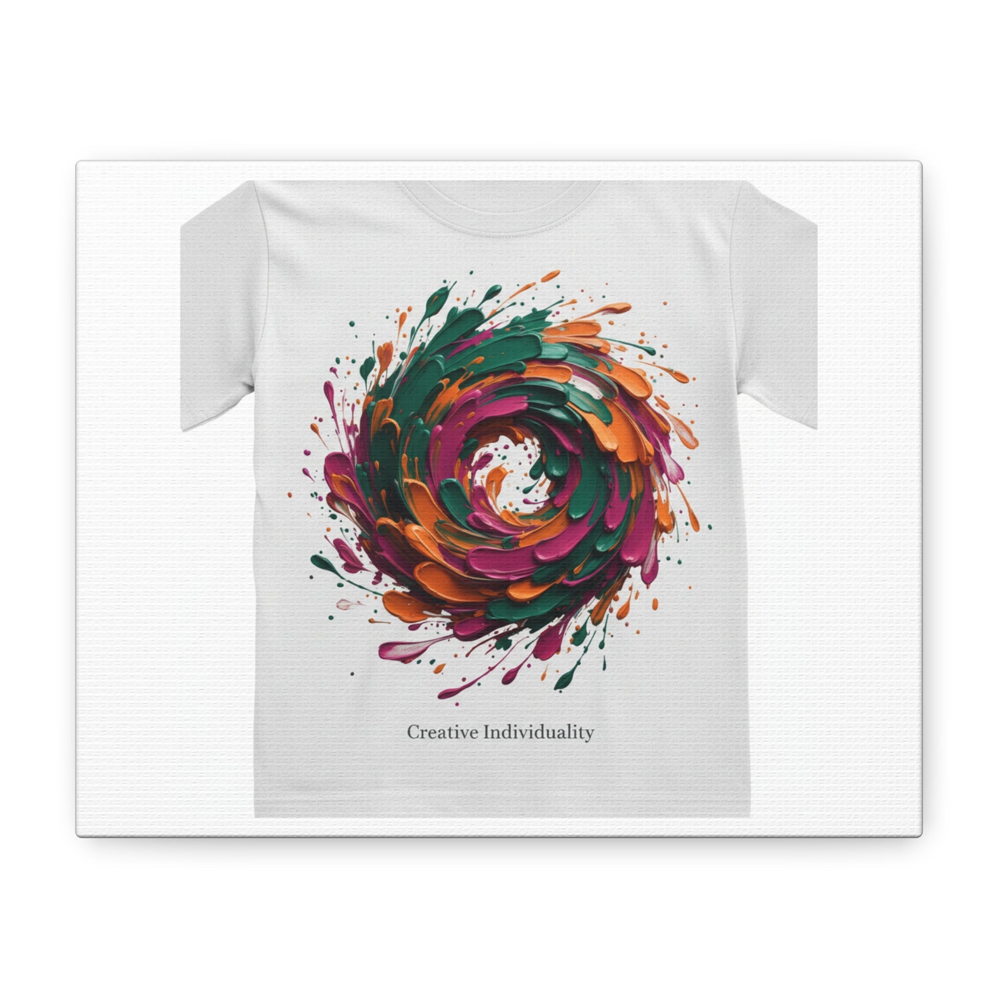Painterly Abstract Floral Swirl Canvas | Matte Stretched Canvas