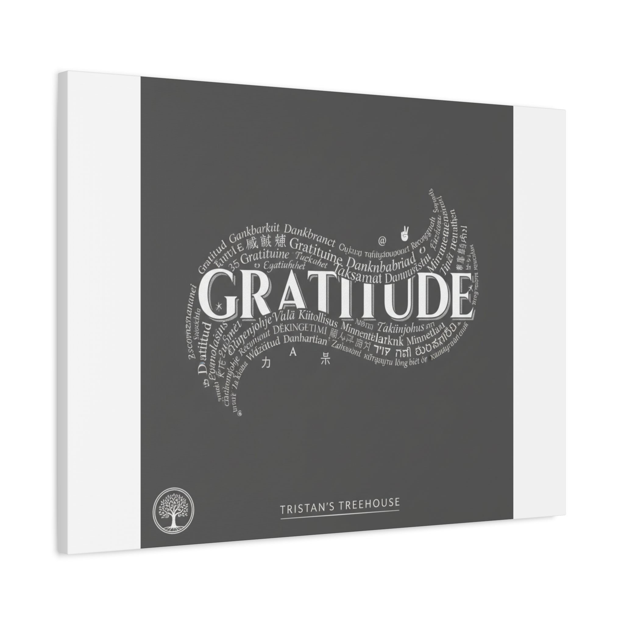 Gratitude Wall Art Matte Canvas | Tiny Treats, sweet uplifting print