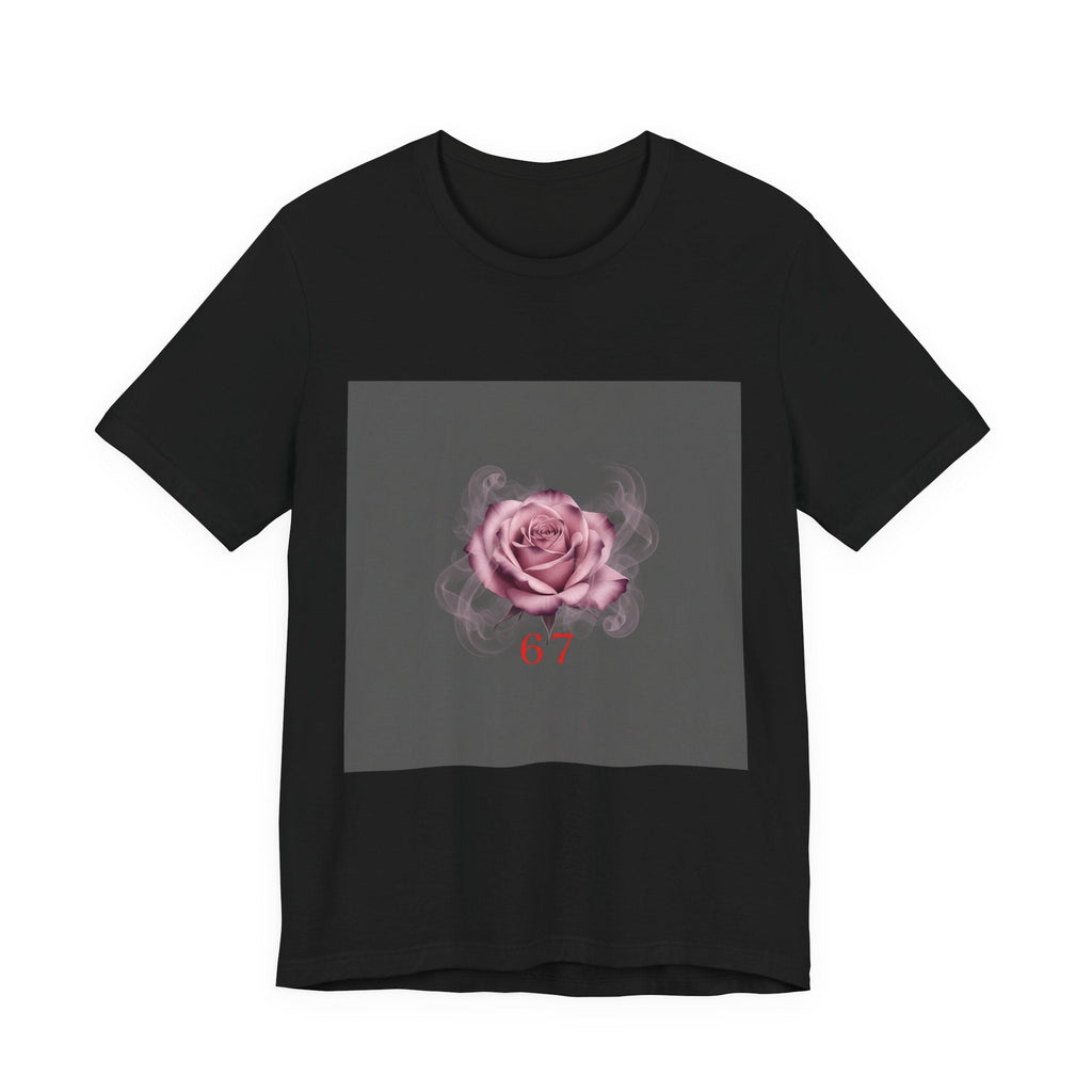 6 7 Rose Smoke Tee | Viral Valentine's Gothic Rose Shirt | 6 7 Meaning Dark Romance
