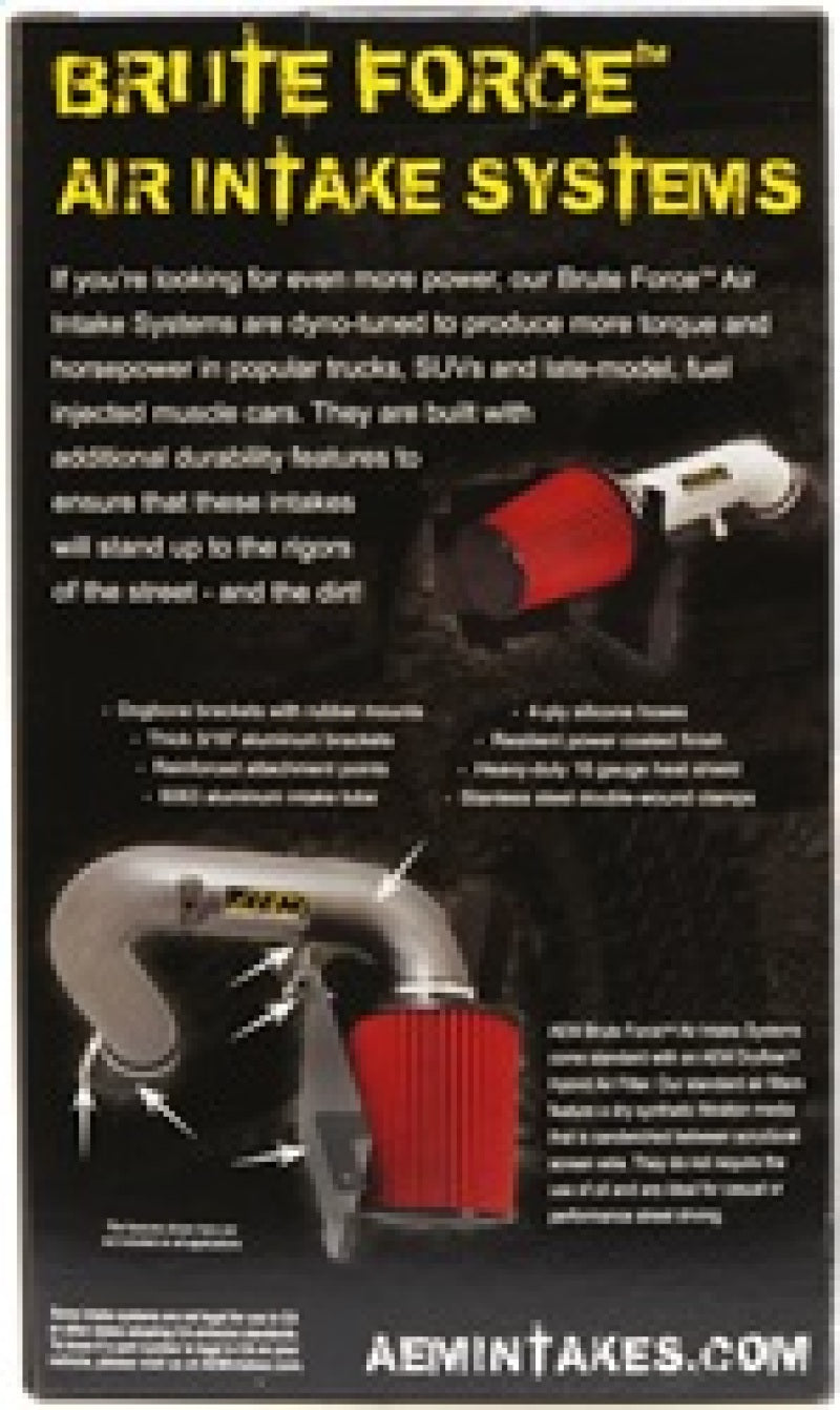 AEM Induction AEM Dryflow Conical Air Filter 2.75in Flange ID / 6in Base OD / 5.125in Top OD / 9.125in Height 21-2029BF