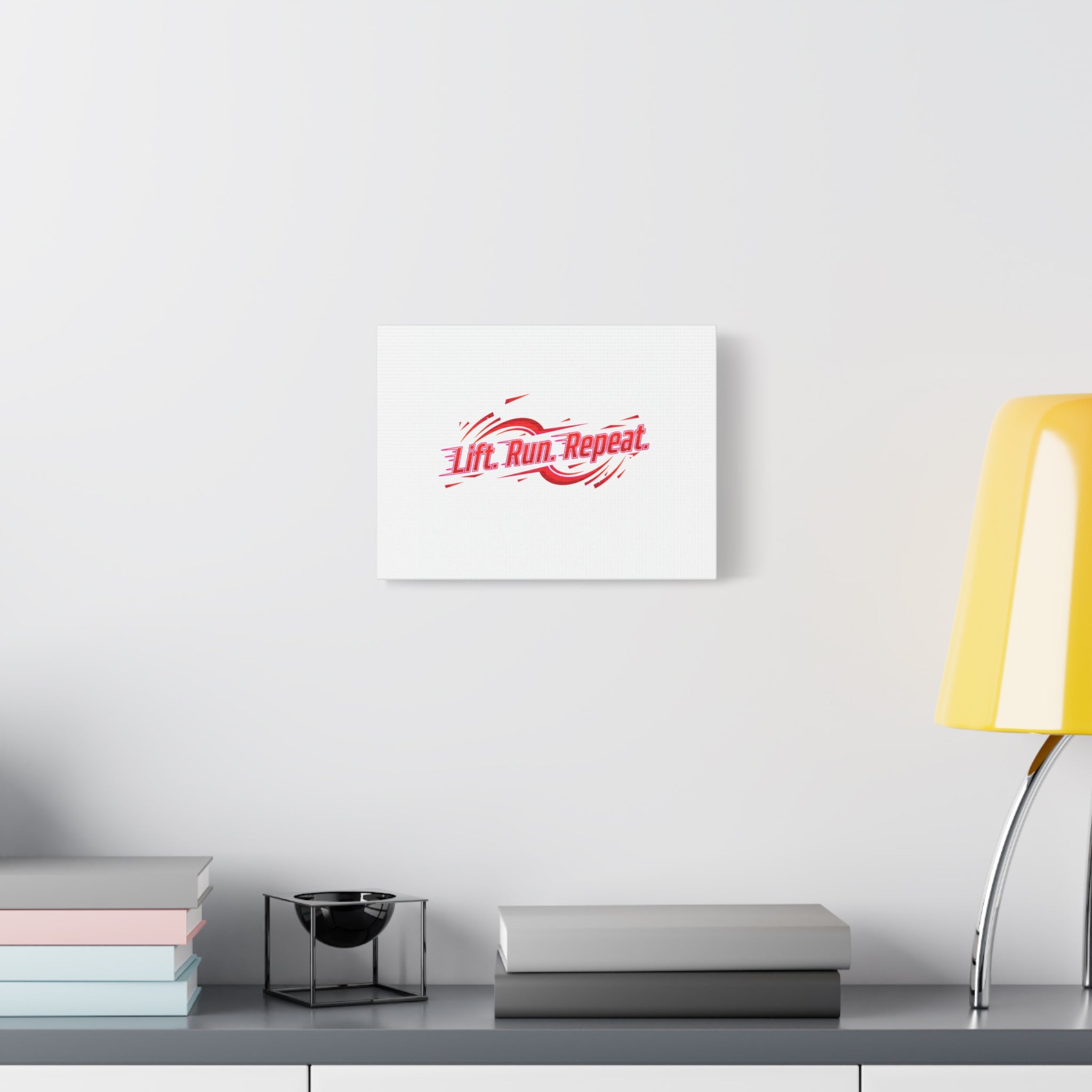 Lift Run Repeat Canvas | Fitness Wall Art, Gym Motivation