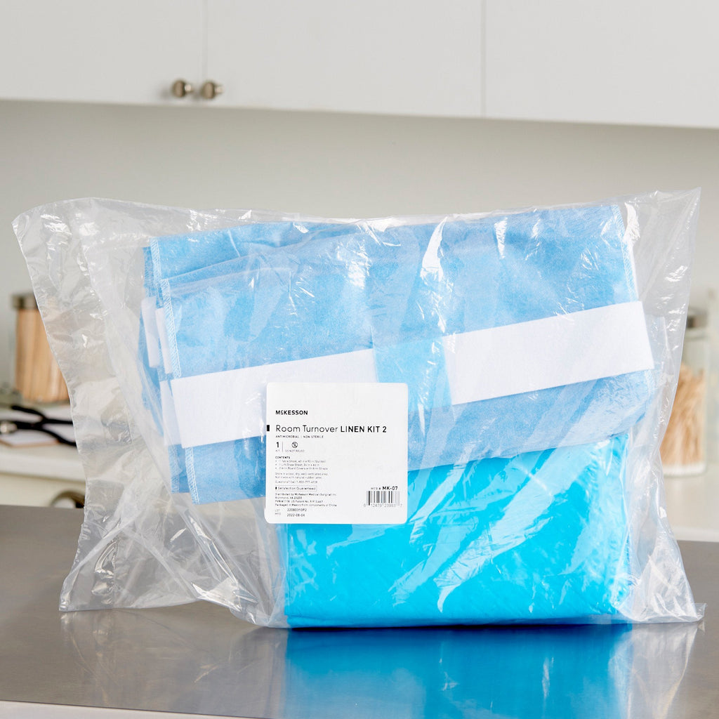 McKesson Room Turnover Kit – Arm Board Covers, Table Sheet and Lift/Draw Sheet MK-07