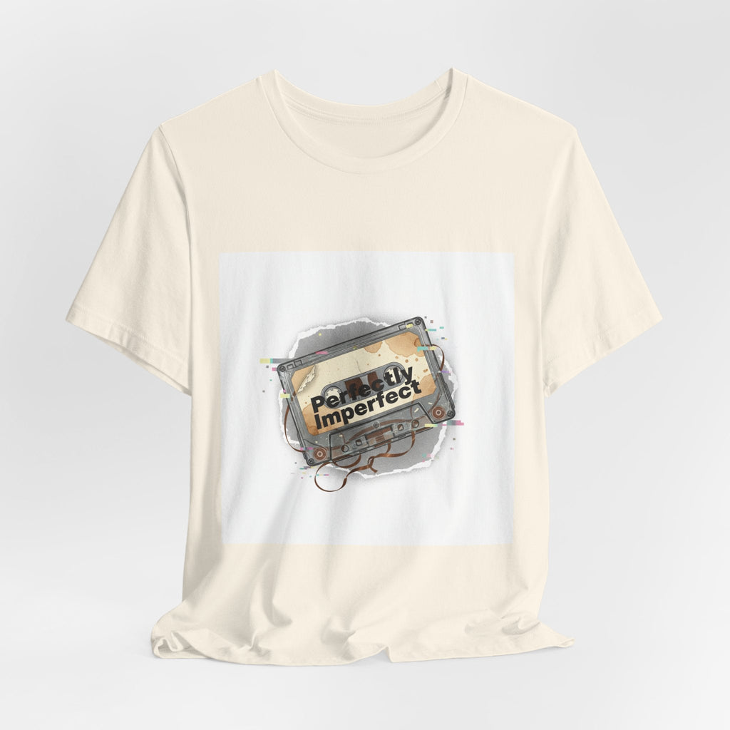 Glitch Cassette 'Perfectly Imperfect' Tee | glitch art shirt, retro tech nostalgic