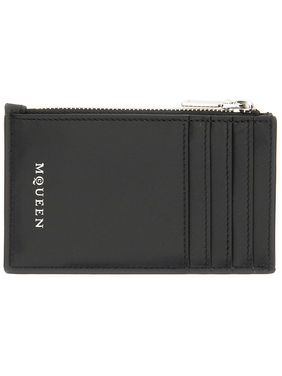 Alexander Mcqueen Men Card Holder "Skull"