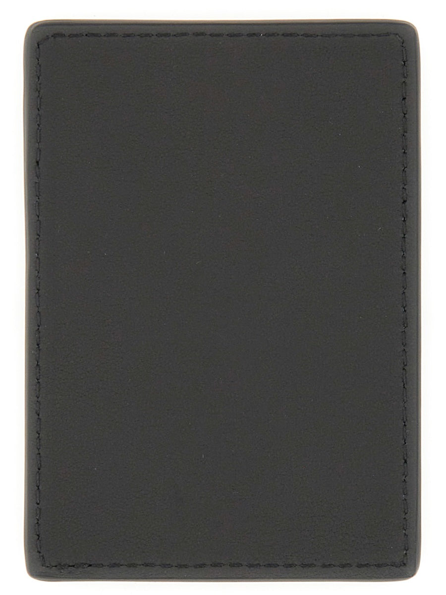 Alexander Mcqueen Men Magnetic Card Holder With Logo