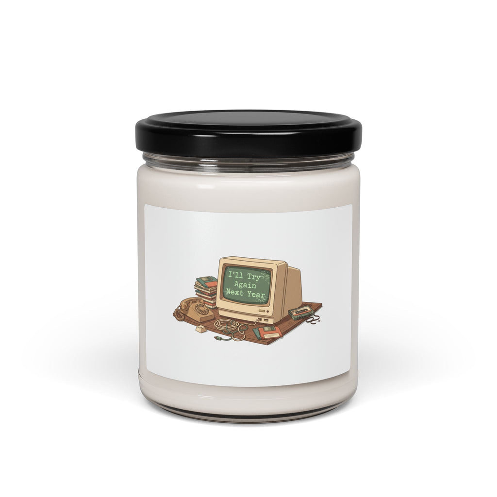 I'll Try Again Next Year Candle | Scented Soy Candle, Resolution Skepticism