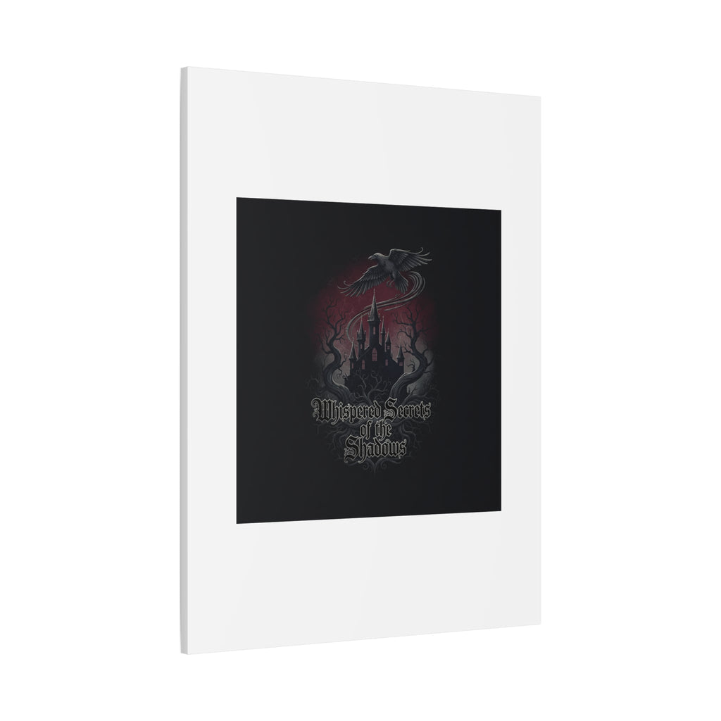 Whispered Secrets of the Shadows Castle Wall Art, Matte Canvas | Gothic Medieval Decor