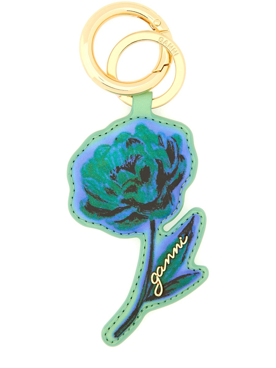 Ganni Women Keychain "Flower"