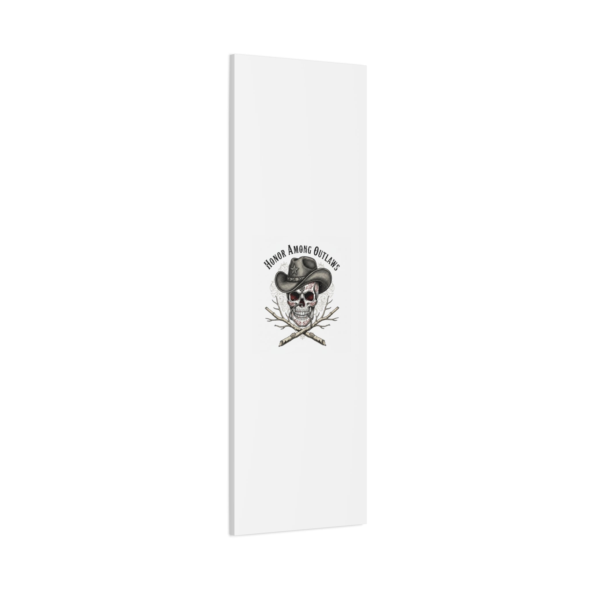 Honor Among Outlaws Canvas | Western Skull Art, Gothic Americana Desert Noir