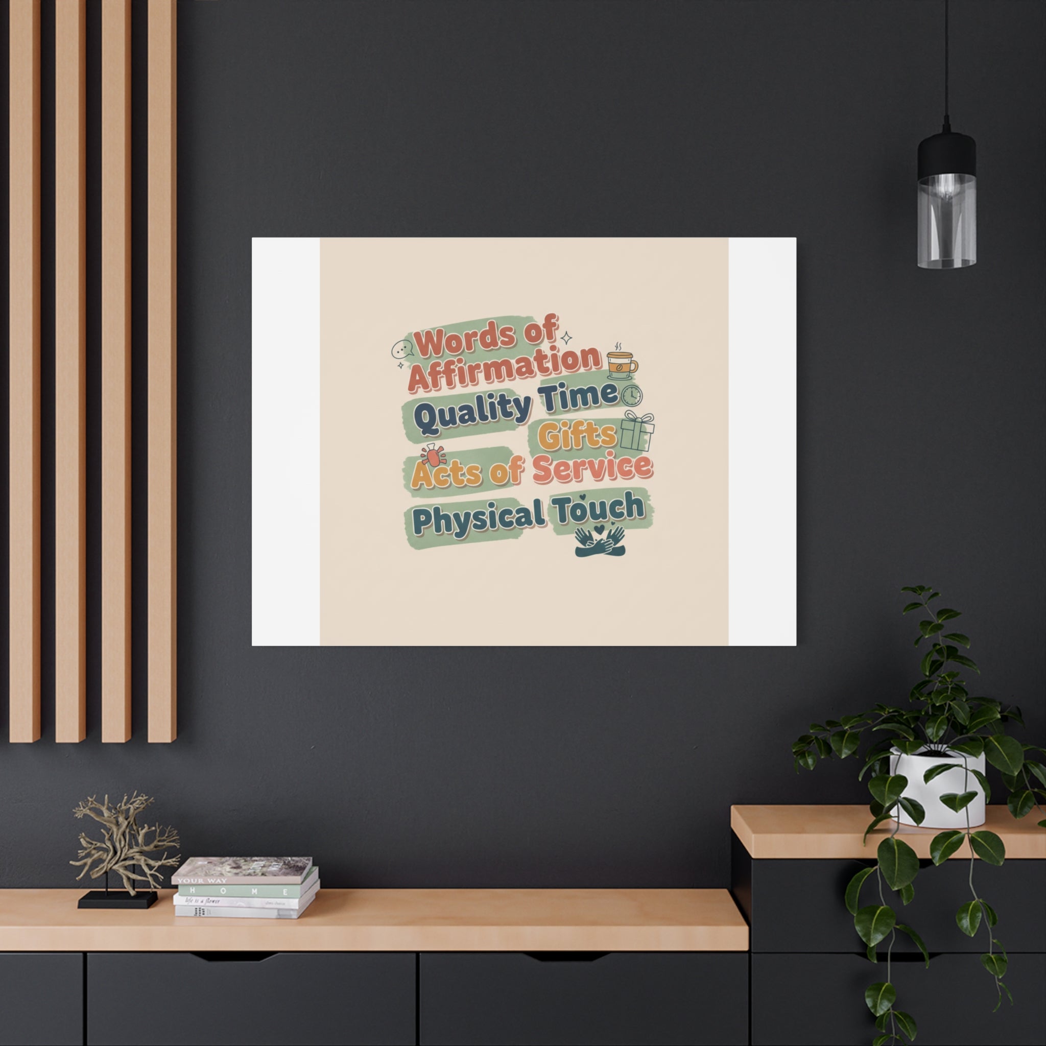 Love Languages List Matte Canvas Wall Art | love language meme, relationship humor