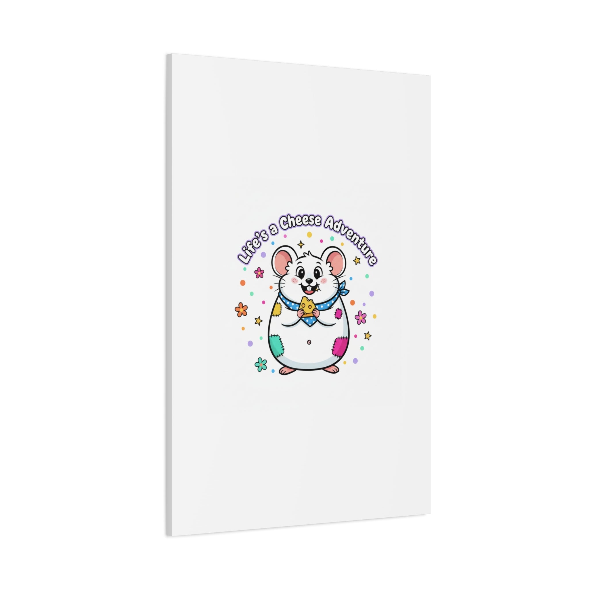 Life's a Cheese Adventure Canvas | Rodent-Core rat art print