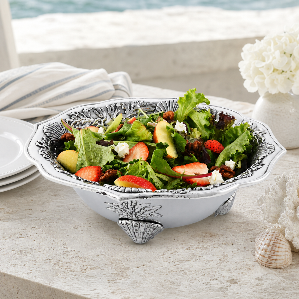 Ocean Kelp and Shells Salad Bowl